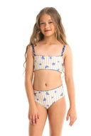 Agua Bendita Sky Varsity Girls Bikini Set reversible
