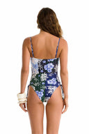 Agua Bendita Posh Varsity One Piece back