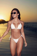 Chamela White Essentials Tanning Bikini Set
