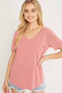 Camila Rose V Neck Top