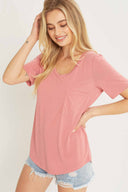 Camila Rose V Neck Top side