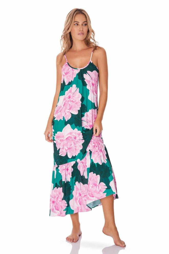 Fiory Bonaire Printed Maxi Dress front