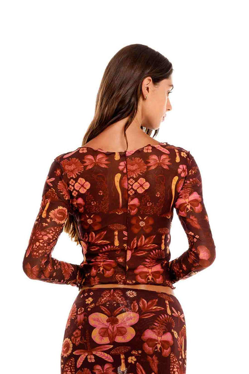 Agua Bendita Liana Ambar Crop Top back