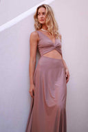 Fiory Coffee Samba Maxi Dress