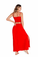 Fiory Chefchaouen Red Maxi Dress back