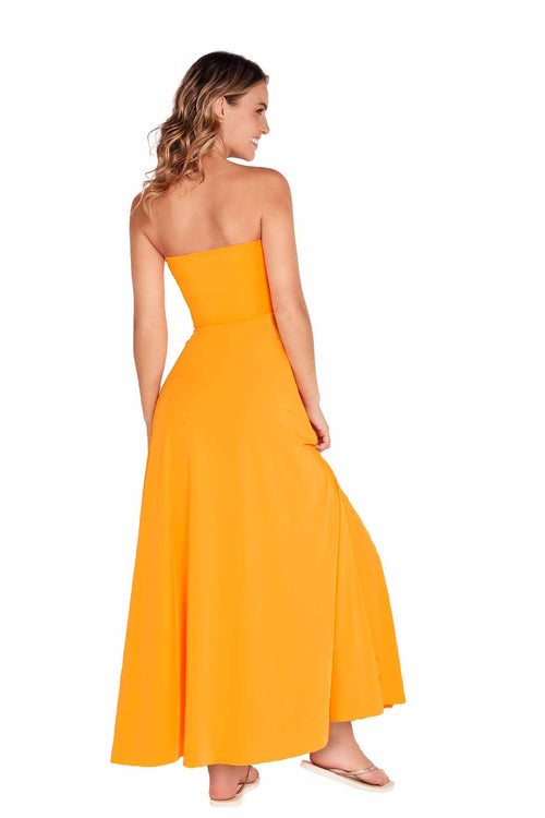 Fiory Tailandia Orange Maxi Dress back