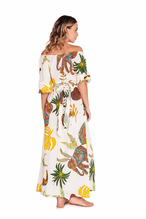 Fiory Tailandia Printed Maxi Dress back