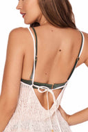 Fiory Rabat Beige Kais Midi Dress details