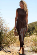 Fiory Texas Coffee Oba Maxi Dress