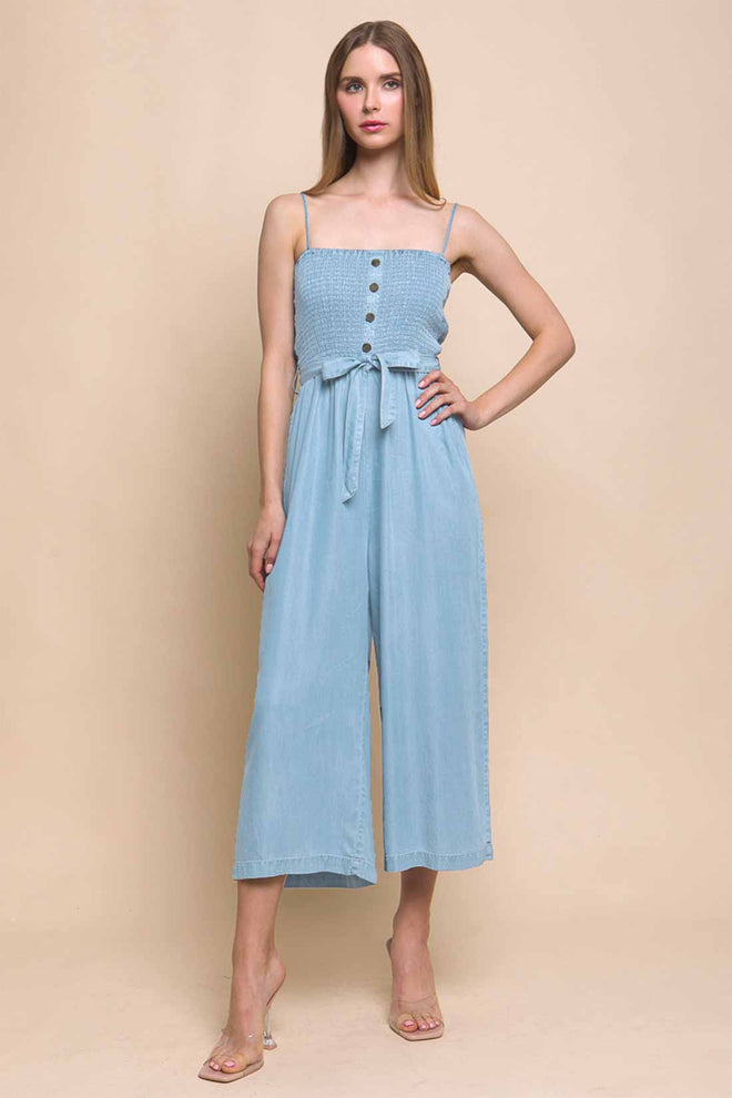 Ursula Light Denim Jumpsuit