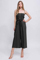 Taylor Black Linen Jumpsuit