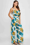 Katia White Halter Pants Set side
