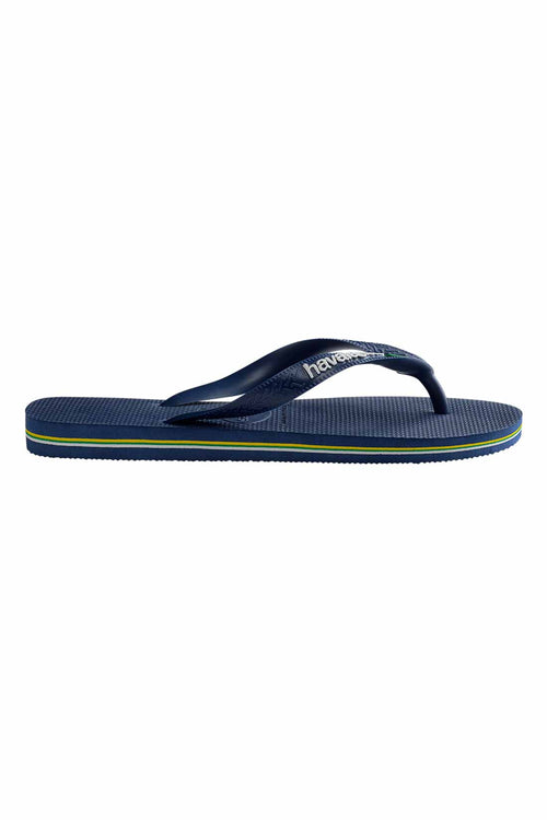 Havaianas Brasil Logo Navy Blue side