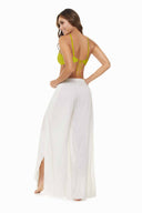 Chamela Tunez Ivory Coverup Pants back