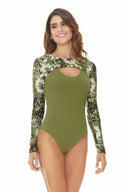 Chamela Bari Long Sleeve One Piece