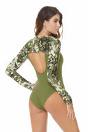 Chamela Bari Long Sleeve One Piece back