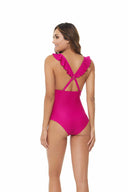 Chamela Capri Fuchsia One Piece back