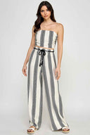 Navy Tube Pants Set