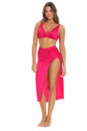 Chamela Rising Fuchsia Coverup Skirt