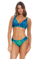 Chamela Azure Halter Bikini Set