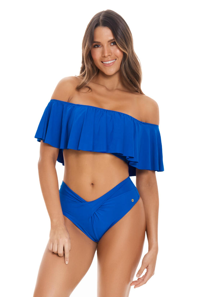Chamela Azure Blue Bikini Set