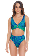 Chamela Azure Printed Trikini