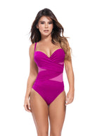 Chamela High Vibration Magenta One Piece front