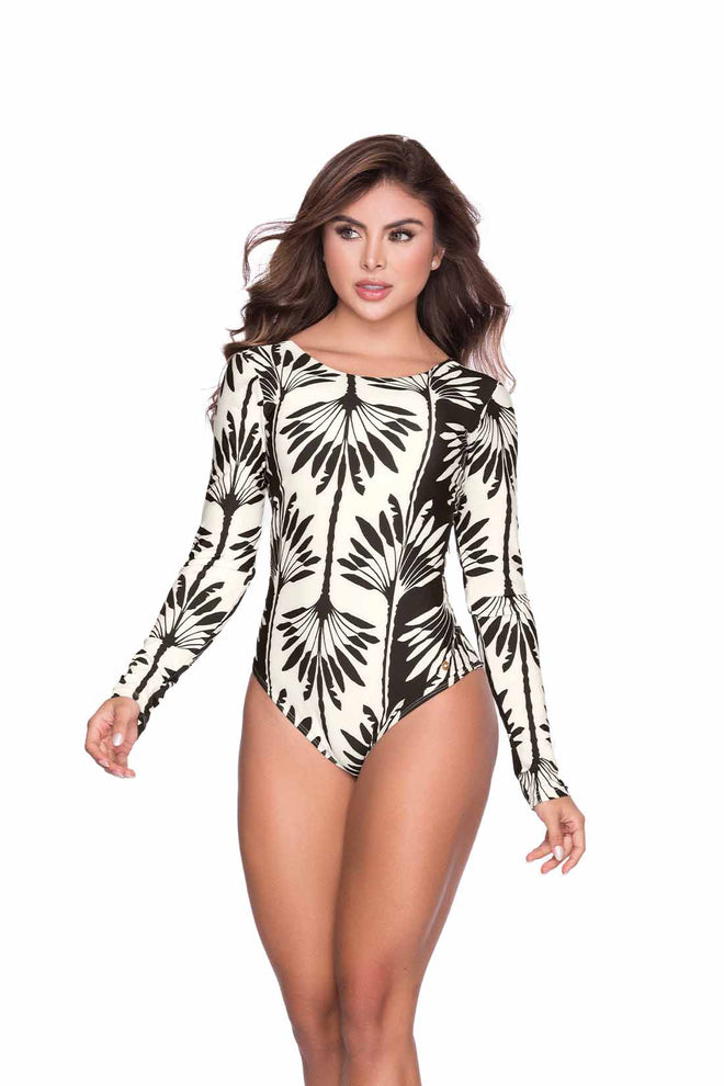 Chamela Palmia Long Sleeve One Piece