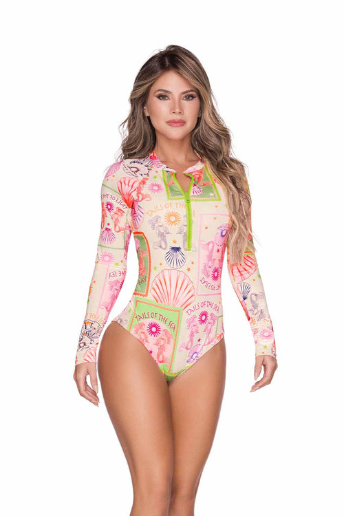Chamela Sirenia Long Sleeve One Piece side