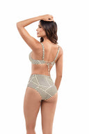Chamela Mocca High Waist Bikini Set