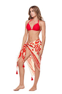 Chamela Red Printed Pareo