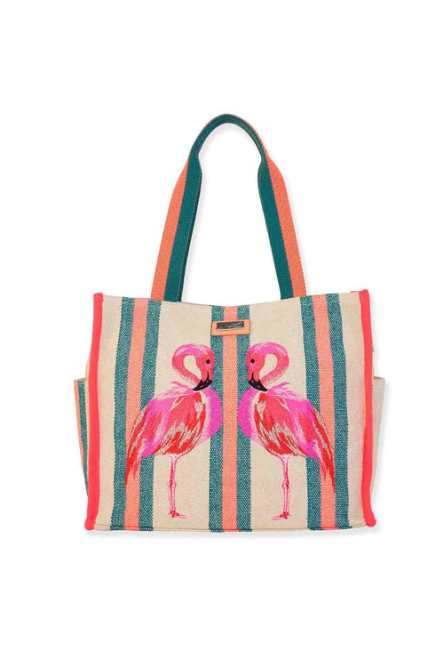 Flamingo Shoulder Tote Bag