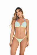 Chamela Good Vibes Mesh Bikini Set front