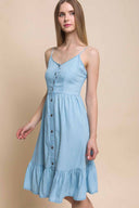 Vianca Light Denim Mini Dress side