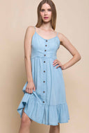 Vianca Light Denim Mini Dress
