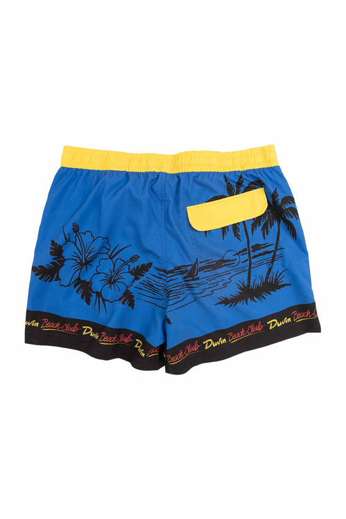 Duvin Blue Oasis Swimtrunk back