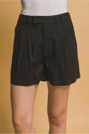 Black Vest Shorts Set