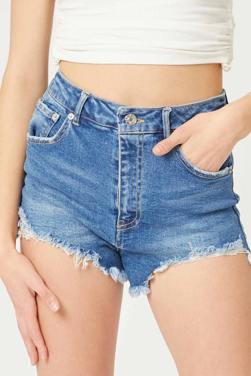 Jess Denim Ripped Shorts