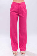 Diana Fuchsia Linen Pants
