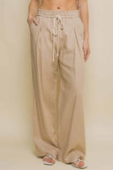 Noemi Khaki Linen Pants