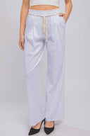 Noemi White Linen Pants