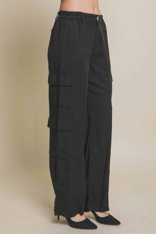 Heidi Black Tencel Pants side