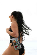 Gecko Grey Waterproof Phone Tote Bag lifestyle