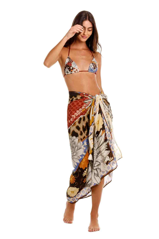 Agua Bendita Marine Quilt Sarong