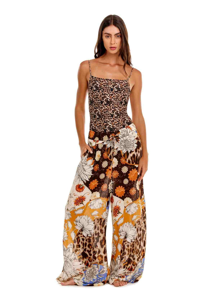 Agua Bendita Winter Quilt Pants front