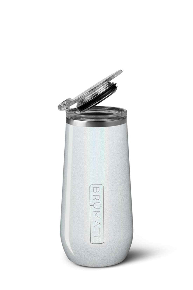 Brumate Glitter White Champagne Flute 12oz