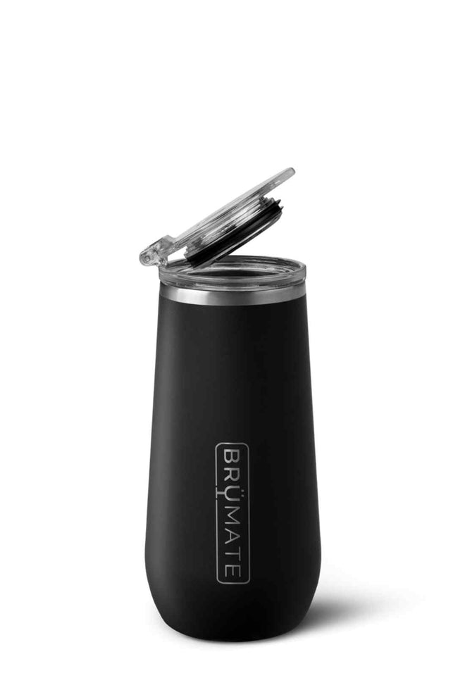 Brumate Matte Black Champagne Flute 12oz