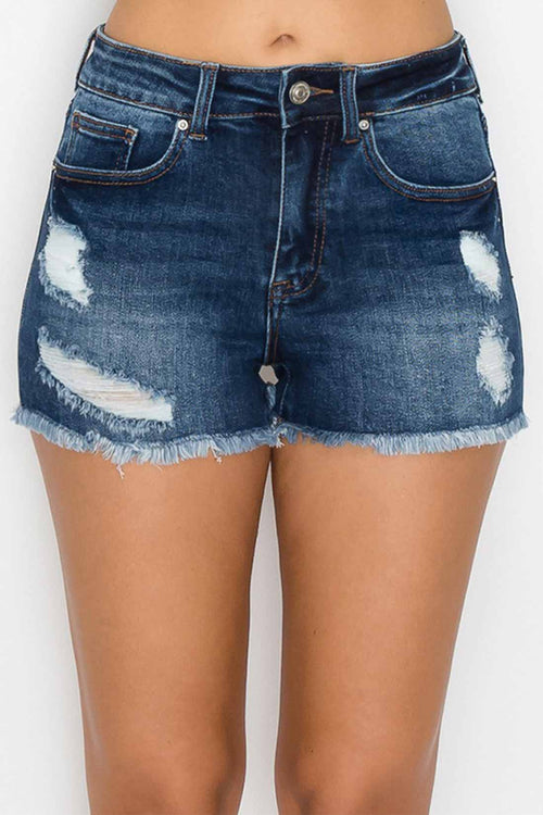 Felicia Dark Denim Shorts