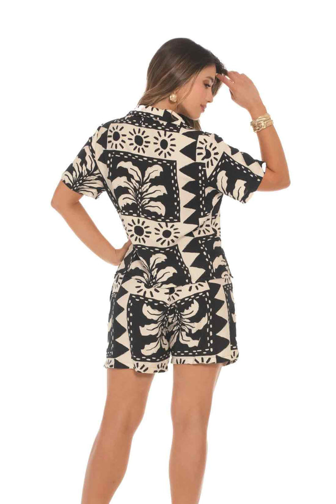 Summer Printed Short Set back