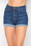 Lira Dark Denim Shorts